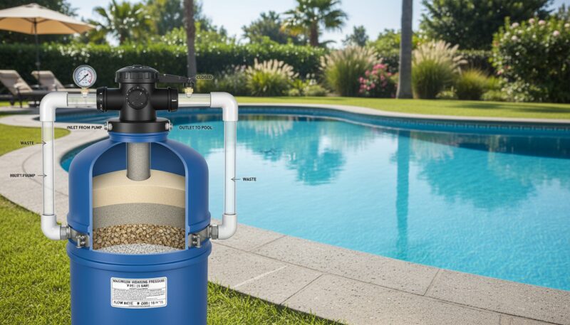Efikasan sistem peščanog filtera za bazene Efikasan sistem peščanog filtera za bazene